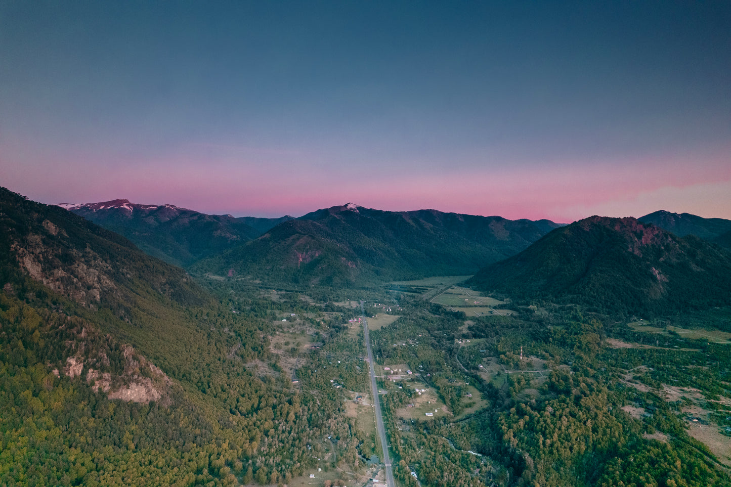 Atardecer en Malalcahuello