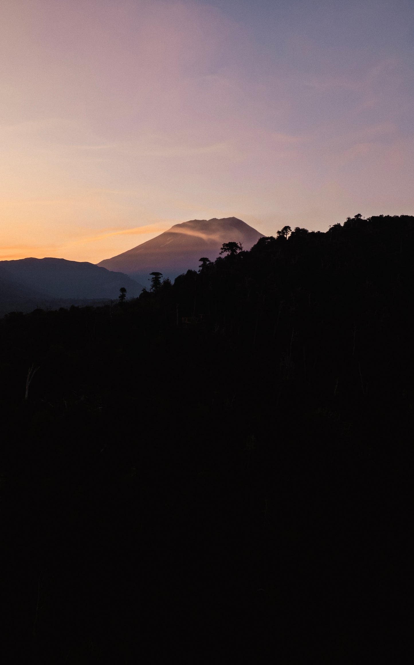 Atardecer Volcán Lonquimay